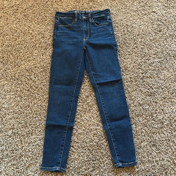 American Eagle Super High Rise Jegging size 2 - Picture 1 of 4